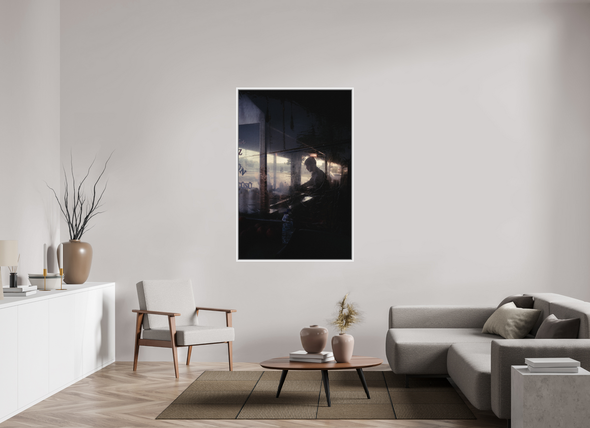 100 x 150 cm, Wooden Frame White 2cm with Shadow Gap on Fuji Crystal Archive Glossy Istanbul Impressions: Prep Work