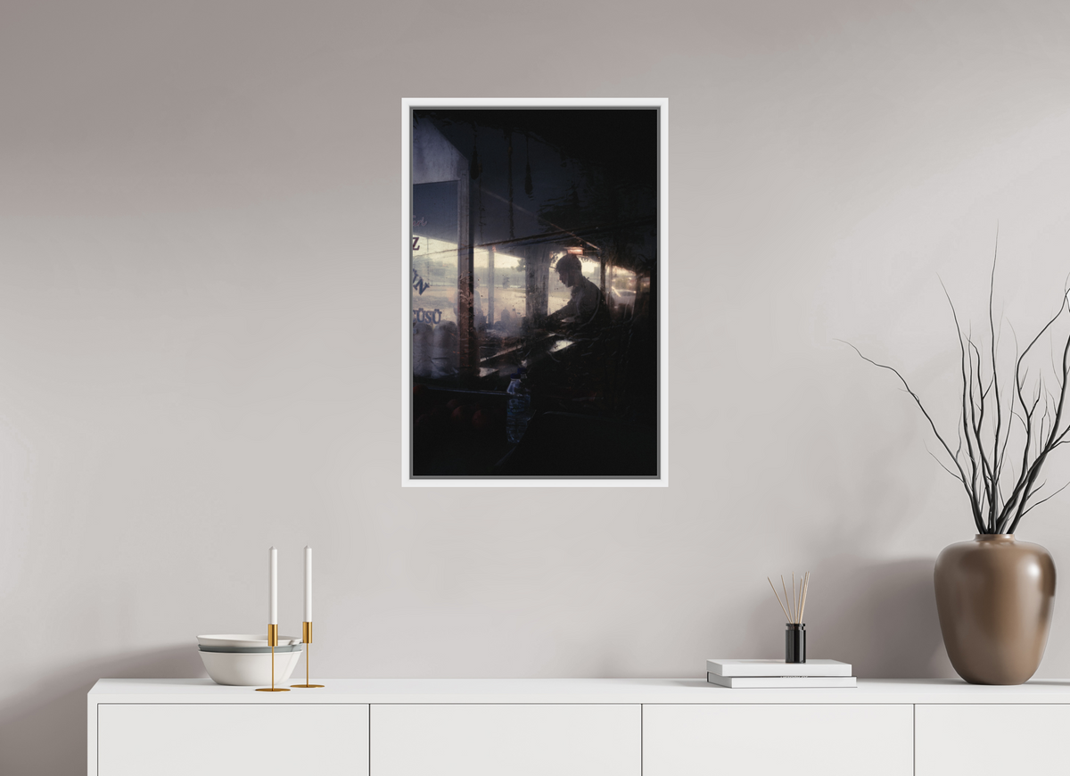 50 x 75 cm, Wooden Frame White 2cm with Shadow Gap on Fuji Crystal Archive Glossy Istanbul Impressions: Prep Work