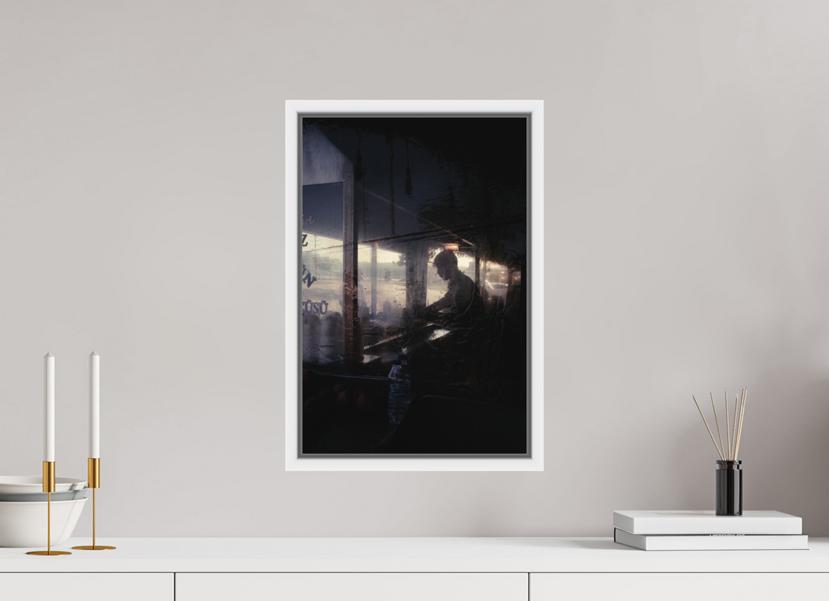 30 x 45 cm, Wooden Frame White 2cm with Shadow Gap on Fuji Crystal Archive Glossy Istanbul Impressions: Prep Work