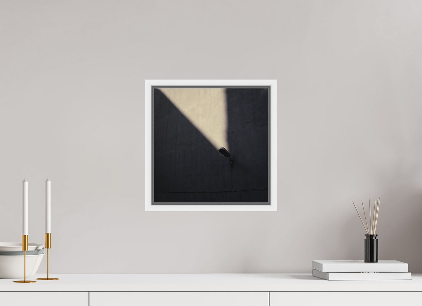 30 x 30 cm, Wooden Frame White 2cm with Shadow Gap on Fuji Crystal Archive Glossy Istanbul Impressions: Borrowed Light