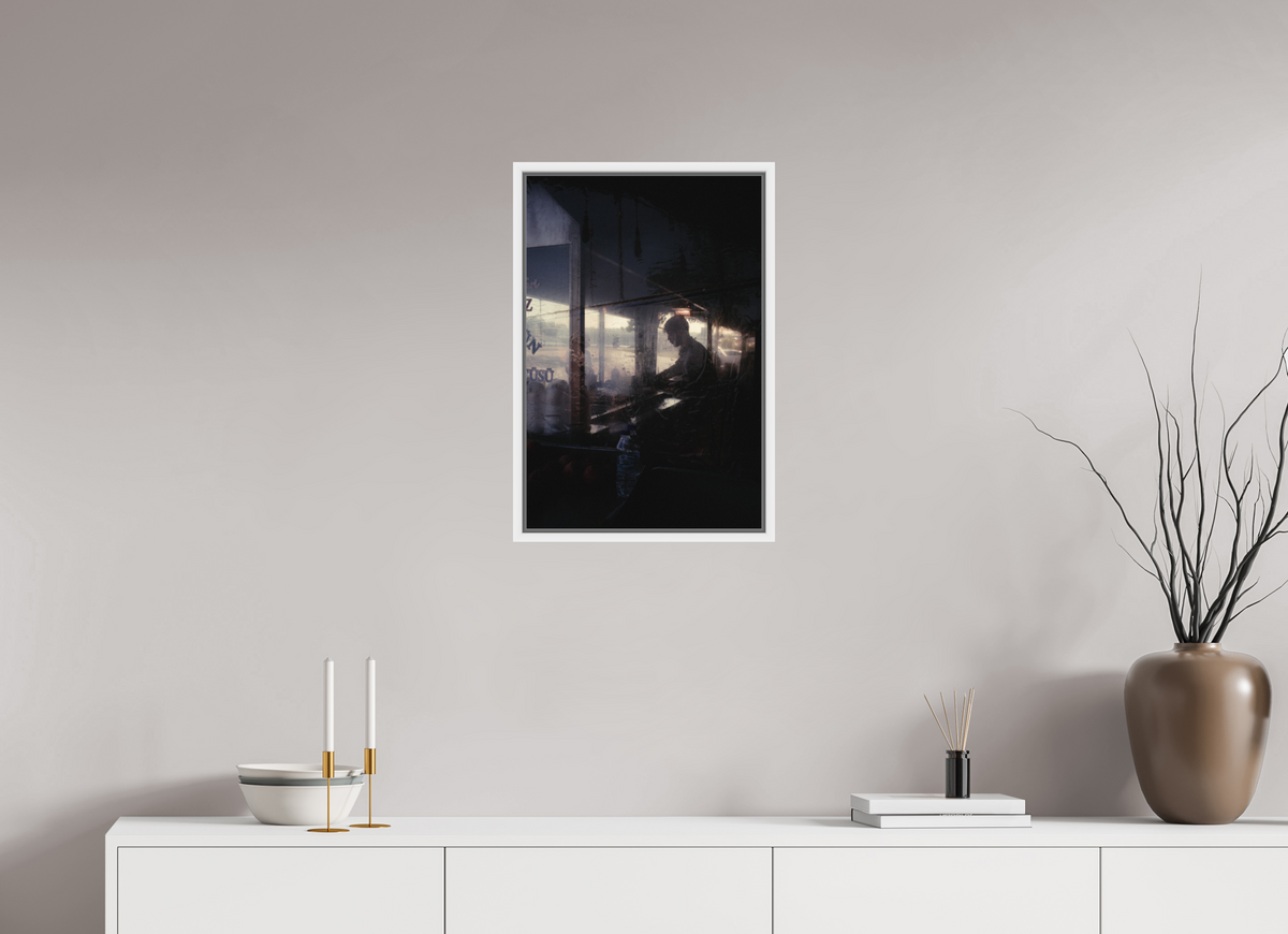 40 x 60 cm, Wooden Frame White 2cm with Shadow Gap on Fuji Crystal Archive Glossy Istanbul Impressions: Prep Work