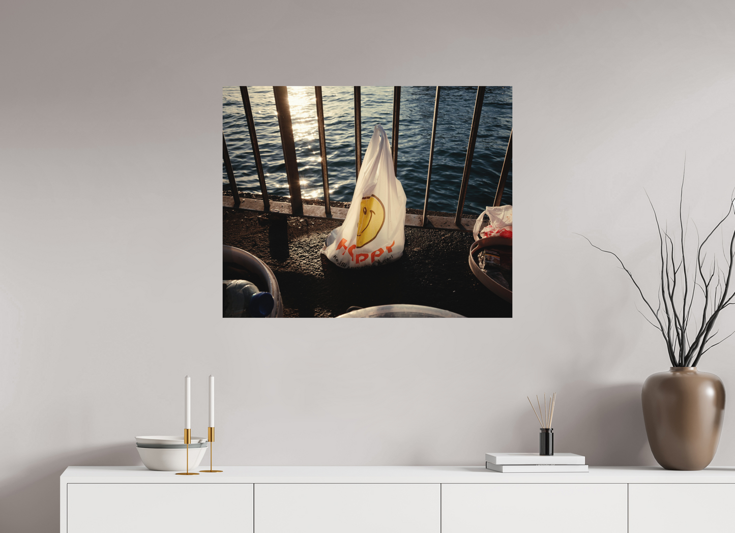 87,5 x 70 cm, Photo Print on Fuji Crystal DP II Glossy Istanbul Impressions: Harbor Ghost