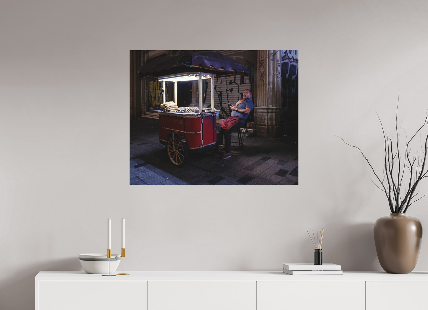 87,5 x 70 cm, Epson Fine Art Cotton Smooth Natural Istanbul Impressions: Corner Office