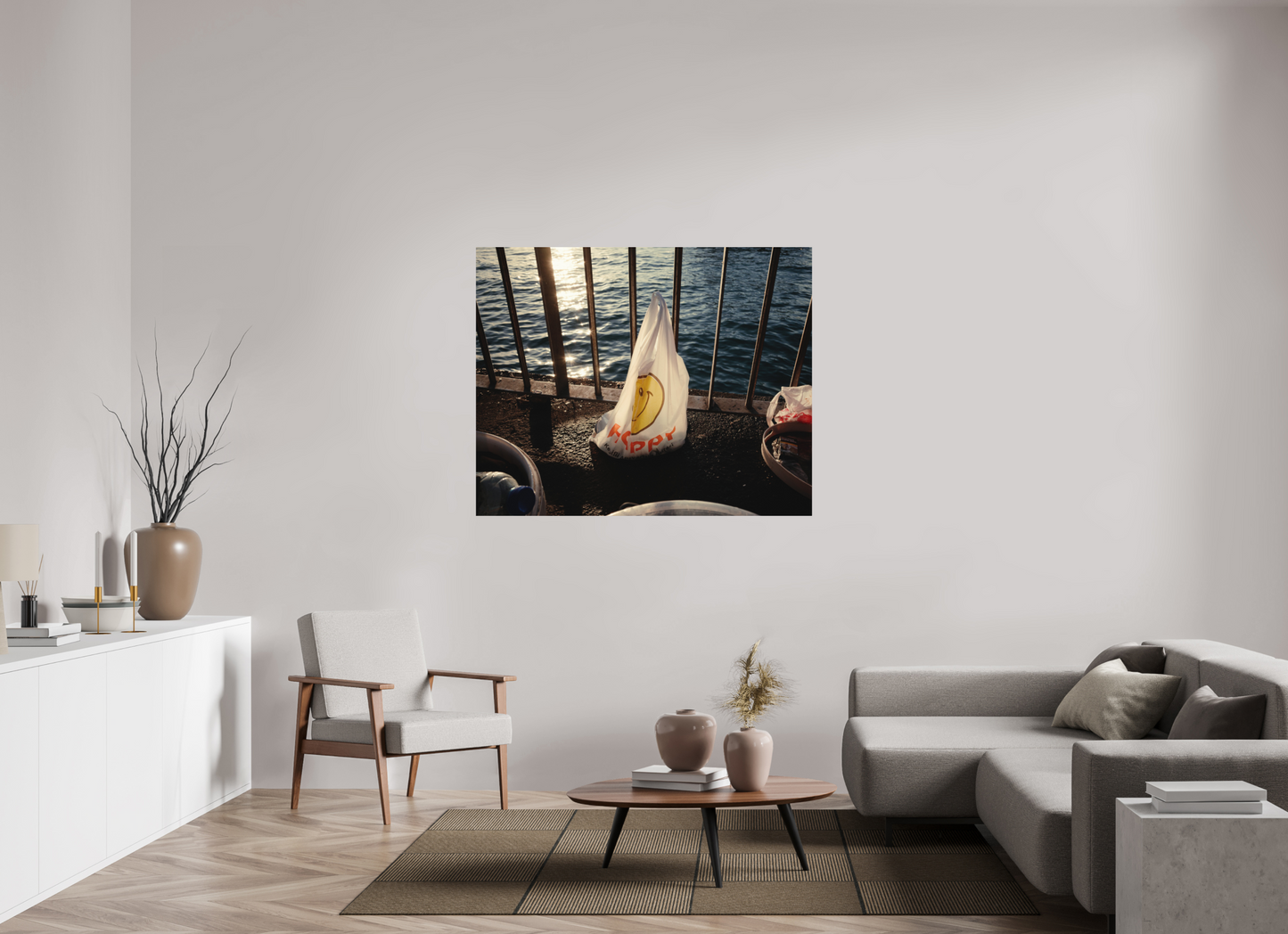 137,5 x 110 cm, Photo Print on Fuji Crystal DP II Glossy Istanbul Impressions: Harbor Ghost